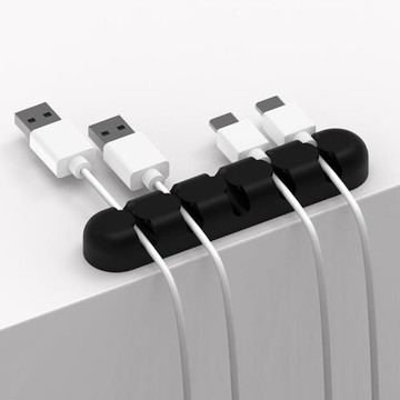 orico 桌面理線器數據充電線收納扣掛鉤手機線整理卡扣固定固線夾