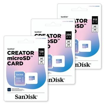 SanDisk【Creator microSD】記憶卡 128GB/256GB/512GB