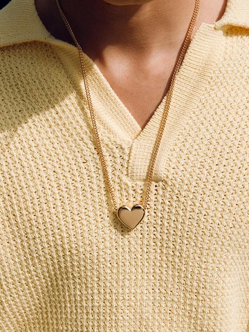 Bold Heart Pendant Necklace (#5742)