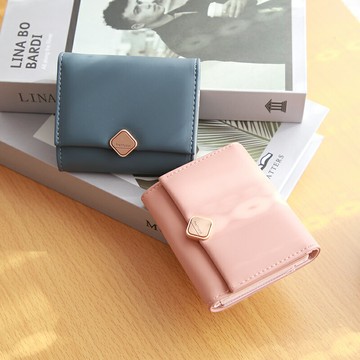 日韓小清新短款女士錢包 大容量原創小眾設計錢包女ins學生錢夾潮
