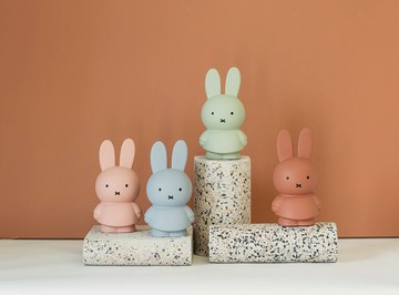 🚚快速出貨 Miffy，溫暖你的每一天【Miffy 米菲兔商店】Miffy 米飛兔莫蘭迪色系款公仔存錢筒 - 中號 多色任選 送永生花一束