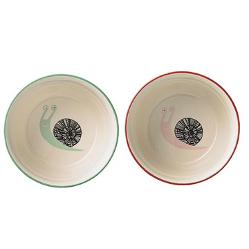 BLOOMINGVILLE - 動物-蝸牛點心碗-2入