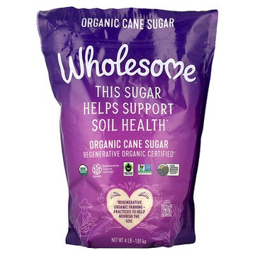 Wholesome Sweeteners, 有機蔗糖，1.81 千克（4 磅）