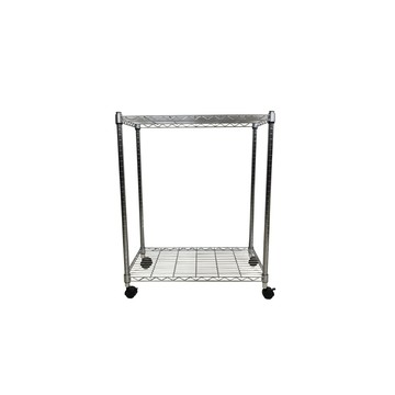 我塑我形 75 x 45 x 95 cm MIT耐重移動式萬用鐵力士鍍鉻二層收納架 置物架 鐵力士架 二層架