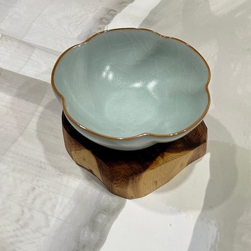 台灣汝窯大師林德豐 - 汝窯大梅花杯(現貨+預購)