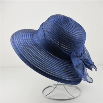 2018新款女帽 夏天遮臉遮陽帽大蝴蝶結漁夫帽 折疊太陽帽歐根紗帽