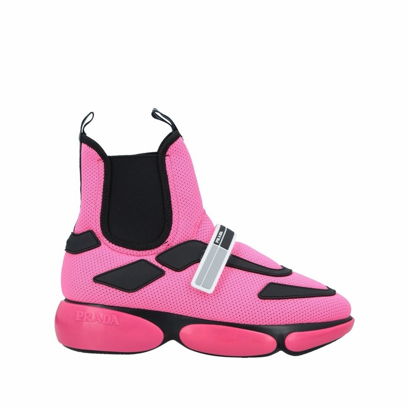 プラダ Prada スニーカー テニスシューズ ハイカット フューシャ 37 紡績繊維 ゴム スニーカー テニスシューズ ハイカット 通販 Lineポイント最大3 0 Get Lineショッピング