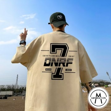 【M世代】落肩五分袖短T 寬鬆衣服 短袖衣服 印花T恤 五分袖 上衣 T恤 短T 素T 寬鬆短袖 ATHT308