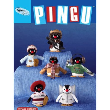 pingu45周年復古換裝 VINTAGE OOTD PINGU 復古 毛絨 掛件 盲盒 盒玩 一中盒【預購】