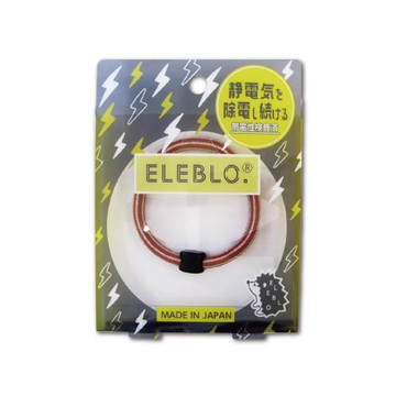 日本ELEBLO-頂級條紋編織防靜電手環-L號20cm活力紅1入/盒(急速除靜電手腕帶,男女手環飾品,開汽車門防靜電,綁馬尾髮圈,日常穿搭造型配件)