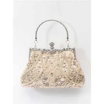 復古民族風女包串珠手提包宴會禮服旗袍包女士單肩斜跨手提珠繡包