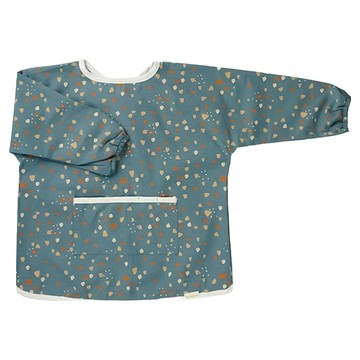 FABELAB 防水罩衫 100%有機棉材質 柔軟舒適 適用年齡1-4歲  鵝卵石藍  1個  1件