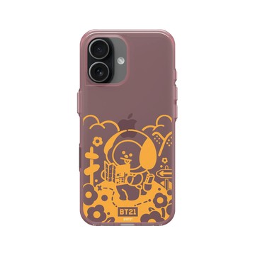 iPhone 17 Clear (相機按鈕) 晶醺玫 - BT21 - Monochrome CHIMMY