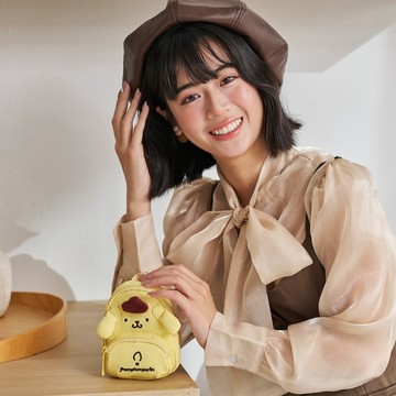 【Pompompurin】布丁狗30週年-造型零錢包-奶油黃 SNPN00Q06YL