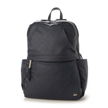 LA BAGAGERIE 字母印後背包（深藍）_廠商直送