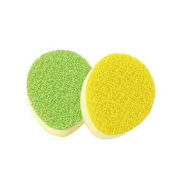 MARNA 日本進口雙面兩用去茶垢專用海綿菜瓜布-10入組