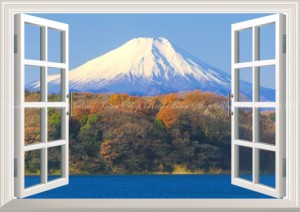 絵画風 壁紙ポスター 秋富士 紅葉の富士山 狭山湖 もみじ 窓仕様 Fjs 029ma2 版 594mm 4mm 通販 Lineポイント最大1 0 Get Lineショッピング