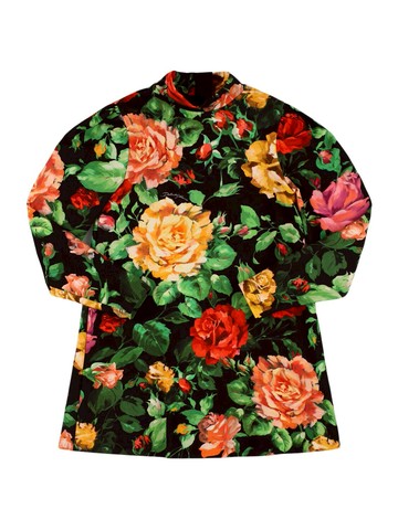 Printed Cotton Blend Dress