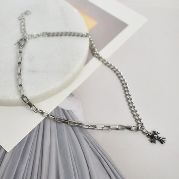 腳鍊 皇家十字架雙重鋼鍊【NAS36】