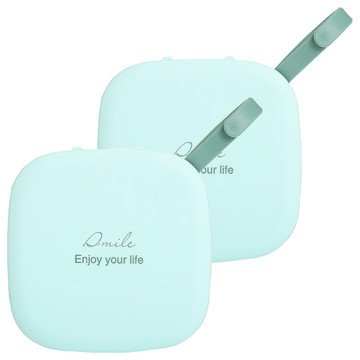 AHOYE 隨身口罩收納盒  蒂芙尼綠  2個