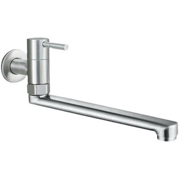 304可旋转加长水龙头 入牆水池快開水龍頭頭 家用 不鏽鋼廚房單冷水龍頭 可旋转防溅龙头