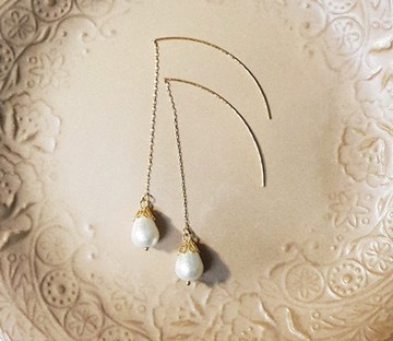 Swarovski Pearl Long Earrings (E1504)