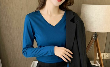 80支絲光棉長袖T恤