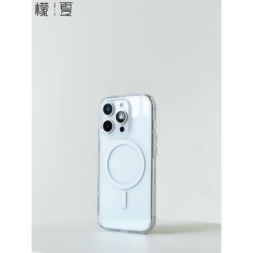 檬夏magsafe磁吸適用iphone17promax手機殼蘋果16相機按鍵個性創意防摔plus無線充電簡約透明原創全包保護