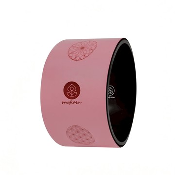 【新年特惠開跑】PU寬版瑜珈輪 - 桃粉/生命之花 - MUK-24507