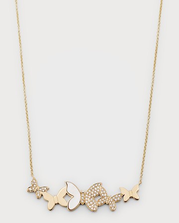 Butterfly Cluster Necklace