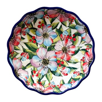 Royal Duke 波蘭風陶瓷手繪餐具系列 花邊盤 MO-11 6吋  花彩夢境  直徑14.6 x 4.2cm  1個