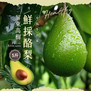 【初品果】☆屏東高樹鮮採酪梨禮盒 5斤4-7顆-廠商直送
