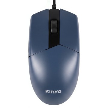 Kinyo USB光學滑鼠 118 x 62 x 43mm 75.2g  KM-507  藍色