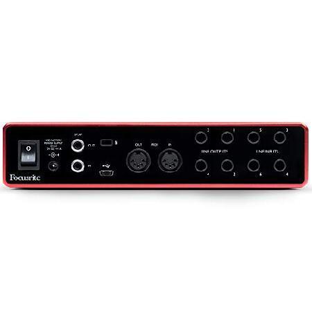 Focusrite AMS-SCARLETT-8I6-3G Scarlett 8i6 (3rd Gen) 8-in, 6-Out USB Audio Interface Bundle with 2X Deco Gear XLR Male to Female XLR Cab（並行輸入品）