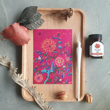 心靈 祝福 明信片 與你同在