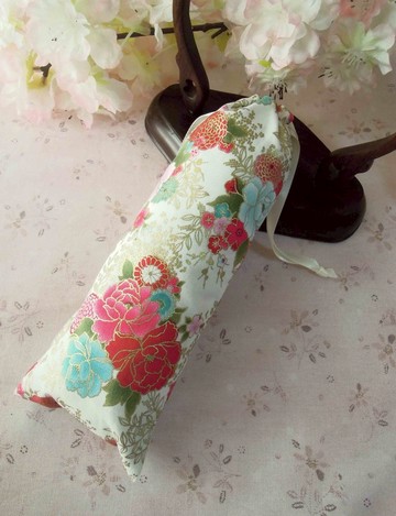 攏雲閣-金邊多彩牡丹手工簪袋收納袋