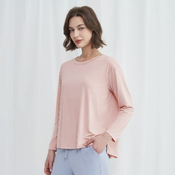 【EnamoR】胸罩式韓國家居服∣睡衣【4色】BarTop 莫代爾 居家服 冬天睡衣 長袖睡衣 套裝 睡衣女 法式睡衣