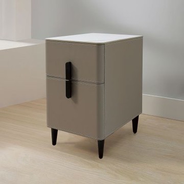 Boden-格林1尺岩板床頭櫃/二抽收納櫃/置物小邊櫃/小茶几-30x40x52cm