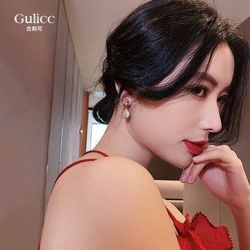 【Gulicc】 水滴 貓眼石 耳環