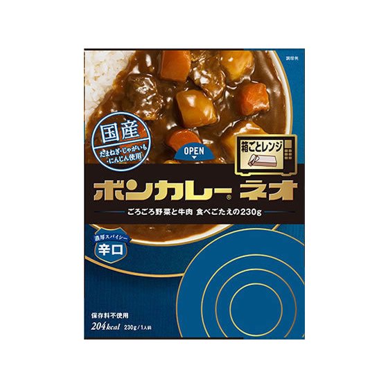 大塚食品 ボンカレーネオ 濃厚スパイシーオリジナル 辛口230g カレー レンジ食品 インスタント食品 レトルト食品