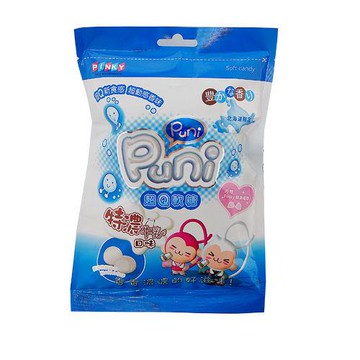 PUNIPUNI超Q牛乳軟糖家庭號65g【愛買】