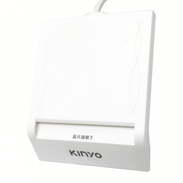 Kinyo 1.2m 晶片讀卡機 65 x 16 x 84mm 40g  KCR-6153  白色  1個
