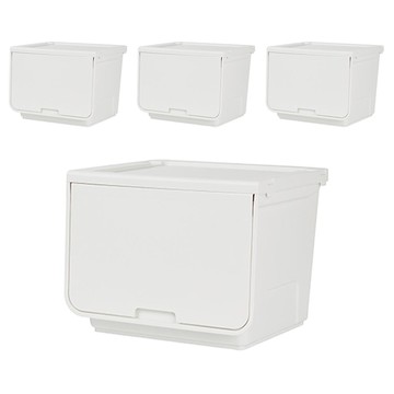 roomax CUBE 收納箱  象牙白  458 x 391 x 353mm  4個