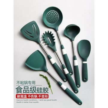 不粘鍋專用硅膠鏟子家用廚具套裝全套湯勺漏勺鍋鏟炒菜鏟子耐高溫