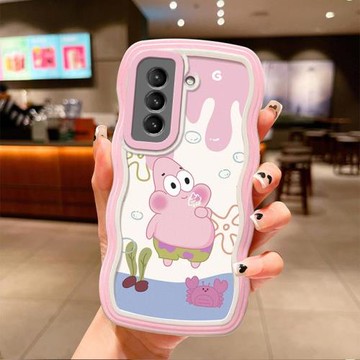 適用三星S21手機殼日韓少女galaxy s21fe保護套ins風可愛女生samsung s21+個性卡通s21ultra時尚搞怪派大星