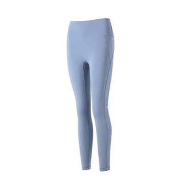 【國家地理服飾】女裝 LIFE 基本運動緊身褲 - 藍色