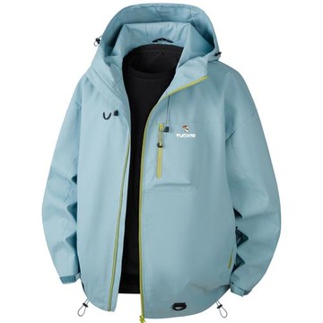 啄木鳥芥嵐灰戶外沖鋒衣女春秋季小個子防風防水登山服夾克外套男