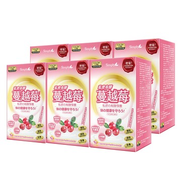 Simply 私密有效蔓越莓C錠PLUS (30入/盒) x6