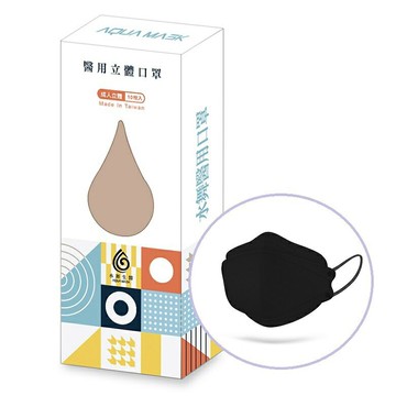 水舞 醫用立體口罩10入(星耀黑) [大買家]