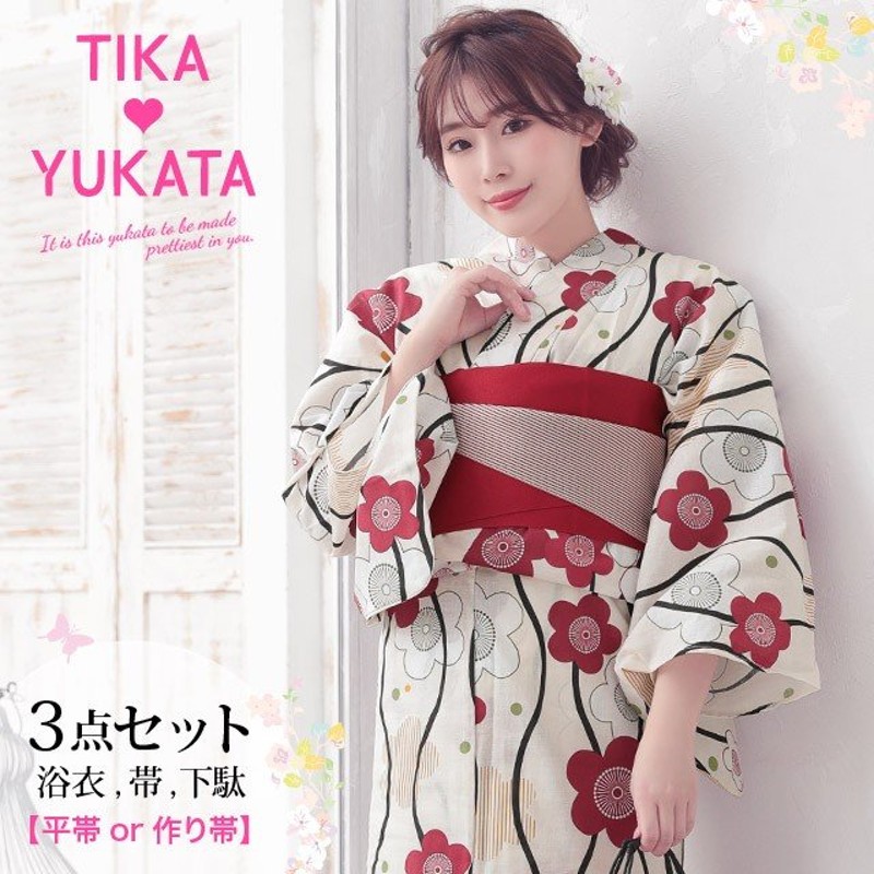 店舗良い Tika 浴衣2点セット レディース 新品 asakusa.sub.jp